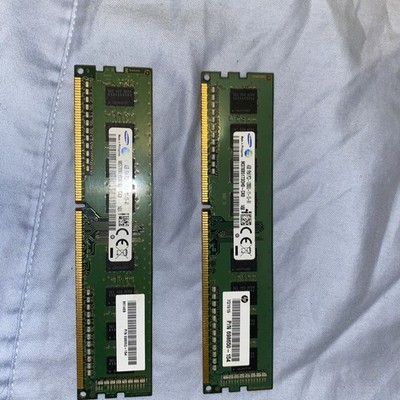 2 Samsung 4GB - PC3-12800U DDR3 RAM - (1 x 4GB) - M378B5173DB0