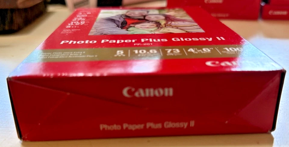 * Новый * Canon фотобумага плюс глянцевый II (PP-201) 4 x 6/100 листов в упаковке * новый * - Изображение 4 из 4