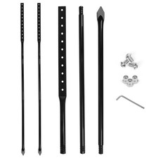 2 PCS Heavy Duty Metal Thick Stake For Yard Signs 51 Inch Long Posts Hardware