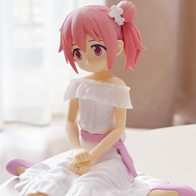 Madoka Kaname Sitting Puella Magi Madoka Magica Cute Anime Figure PVC 4'' [Boxed]