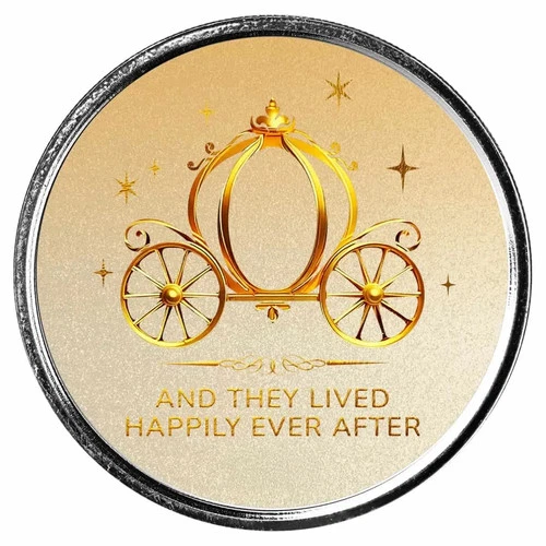 HAPPILY EVER AFTER 1 oz. 999 Fine Silver Wedding Gift Round BU PROOF-LIKE INSTOC