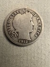 1912-P  Barber Dime in Good Condition.