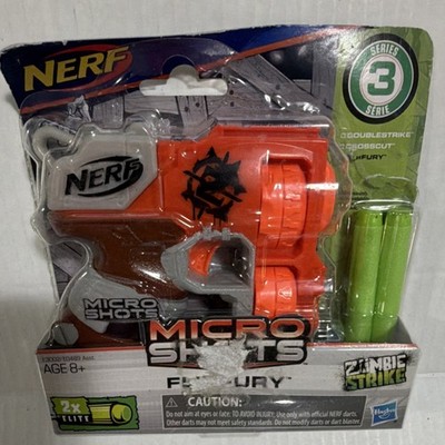 NERF Micro Shots Zombie Strike FlipFury Dart Gun Series 3 2018 8-11 Years 8+