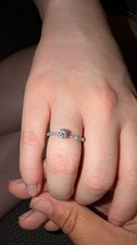 Warren James 9ct White Gold Round White Diamond Prong Engagement Ring Size N
