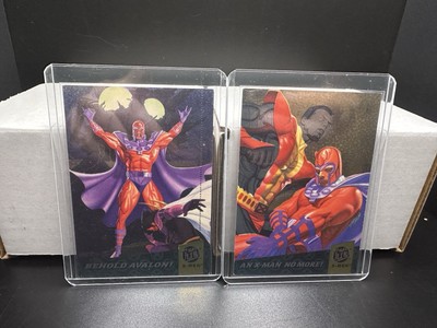 1994 FLEER ULTRA X-MEN FATAL ATTRACTIONS 2 Card Lot Magneto #1 & #3