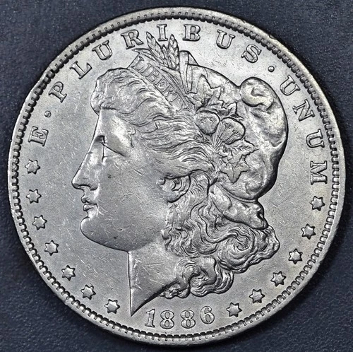 1886-O $1 MORGAN SILVER DOLLAR KM# 110 Grade:  AU A6126