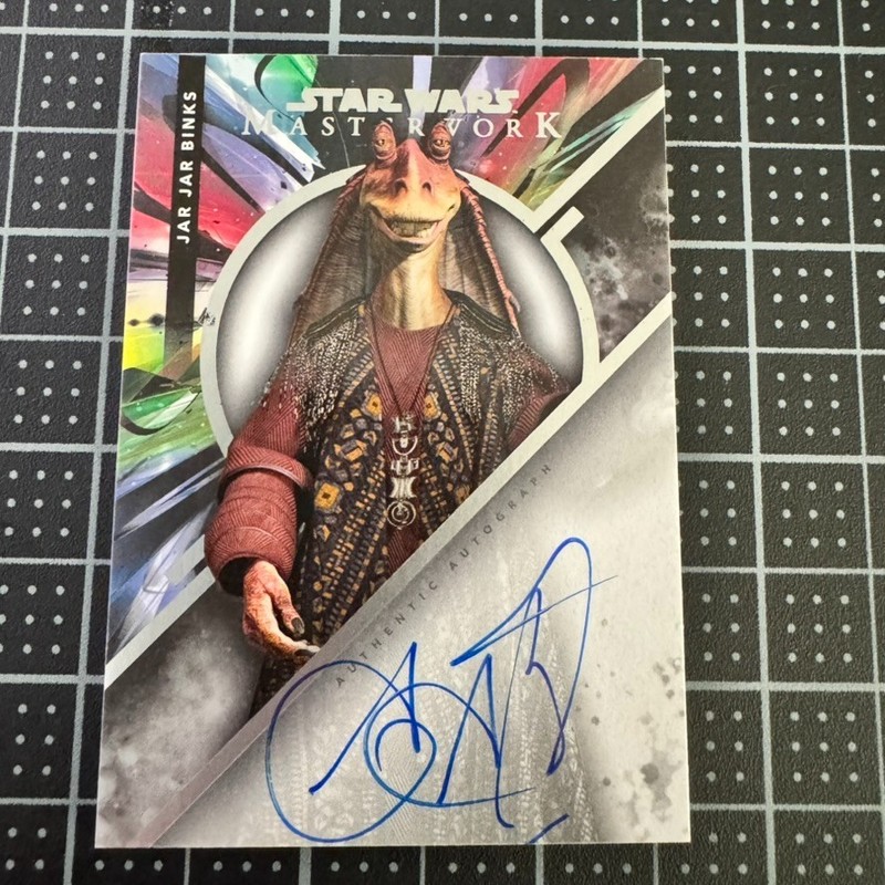 2022 Topps Star Wars Masterwork Ahmed Best as Jar Jar Binks #MWA-ABE Auto