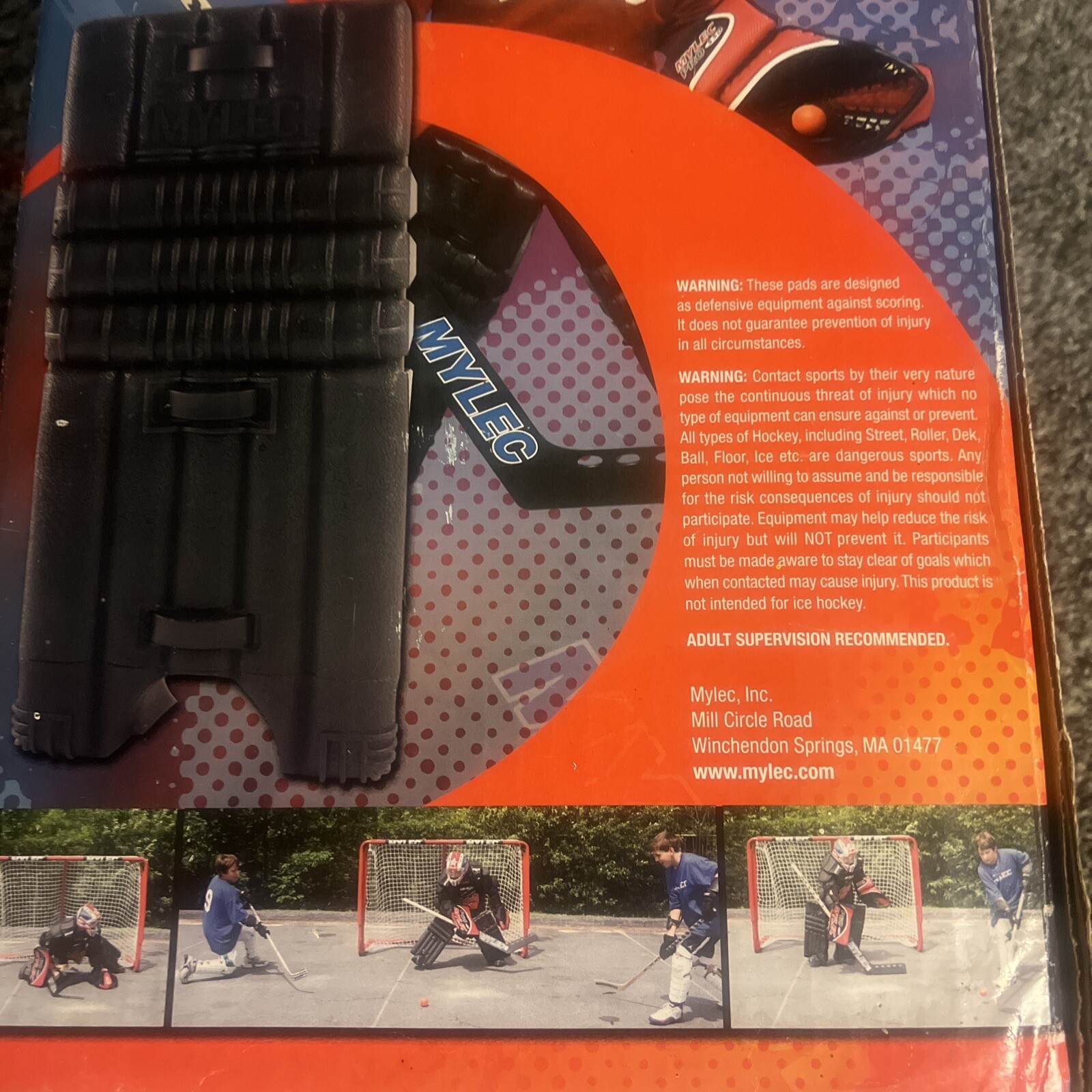 Mylec Street Hockey Vintage Goalie Pads 22" Small In Box eBay