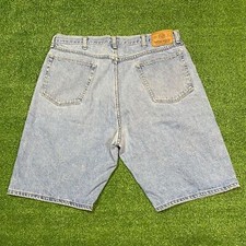 Vintage 90s Wrangler Jean Shorts Faded Distressed Blue 38