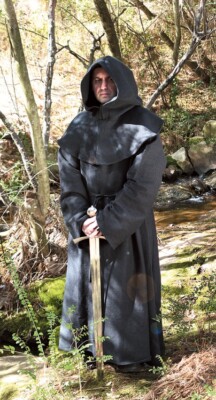 Windlass Monk's Robe Black Versatile Long-Tail Hood Waist Cord 1 Size ...
