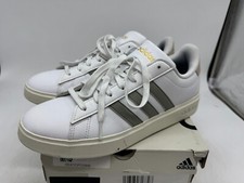 ADIDAS MEN'S GRAND COURT 2.0 TENNIS SHOE SNEAKER WHITE SILVER BEIGE SIZE 10