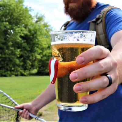 benshot fishing lure glasses HFG 16 oz Pint Glass gauge shotgun shell casing Collections BenShot