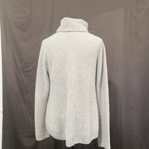 SEA BLEU Women Size M Light Grey Acrylic/Wool Blend Comfy Turtleneck Sweater - 第 5/5 張圖片