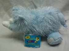 GANZ Webkinz FUZZY LIGHT BLUE RHINO 9" Plush Stuffed Animal Toy NEW