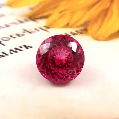 Premium Qualität Natürlich Ceylon Rosa Saphir Locker Rund Edelstein Schnitt