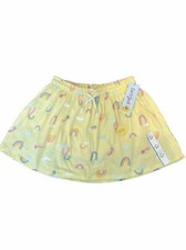 NWT Girl's Cat  Jack Skorts Yellow Rainbow Sz L 10 -12