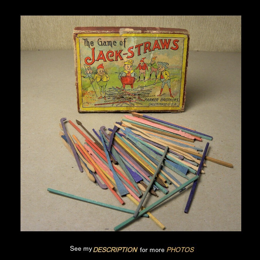Rare 188090s Parker Brothers Game Jack Straws Palmer Cox Brownies eBay