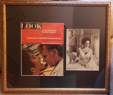 RARE!! Elizabeth Taylor Signed Autograph Framed Original Photo LOOK Magazine