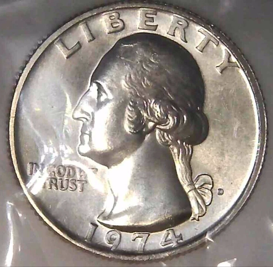 1974-D 25C Washington Quarter BU-CLAD M/S 24us0319-1 - Image 3 of 4