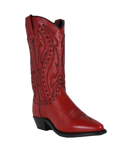 Abilene Brown Leather Western Boots Tonal Stitching Made in  display picture 1
