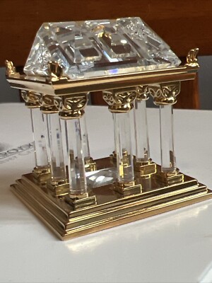 Swarovski figurine Gold Greek Temple 243446 Mint in original boxes