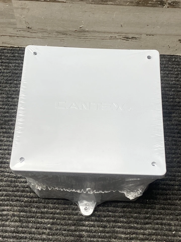 Caja de conexiones de plástico PVC eléctrico resistente a la intemperie Cantex 5133710 6" x 4" Foto 3 de 4