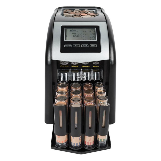 Coin Sorter Electric Counter Automatic One Row Wrapper Machine Cash