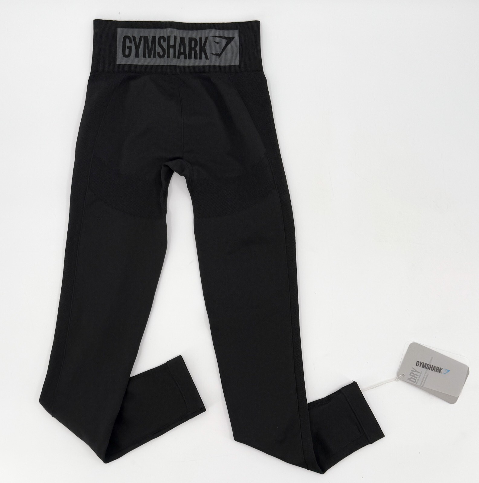 New Gymshark Pants Womens Extra Small Black Flex High Waisted Legging Knit Logo