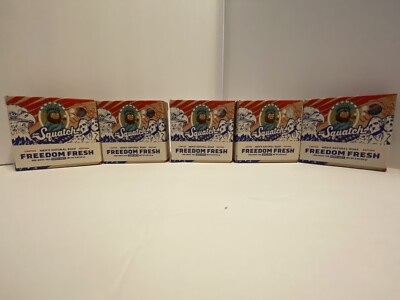 5 DR. SQUATCH LIMITED EDITION FREEDOM FRESH MEN'S NATURAL SOAP BARS RED ROOT TEA