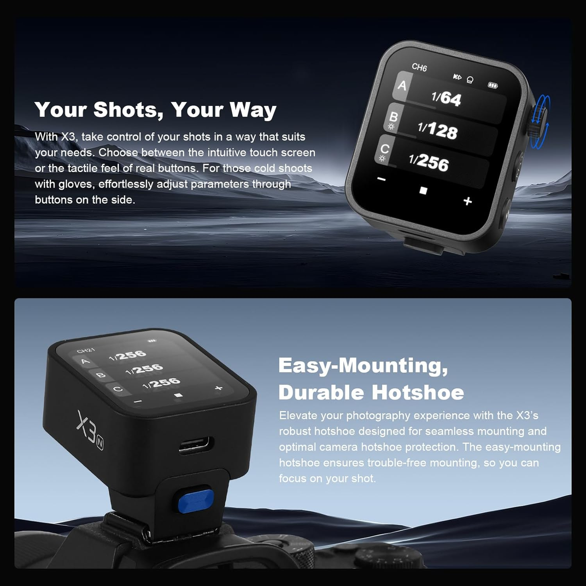 Godox X3-N Flash Trigger For Nikon - Touchscreen TTL Wireless ...