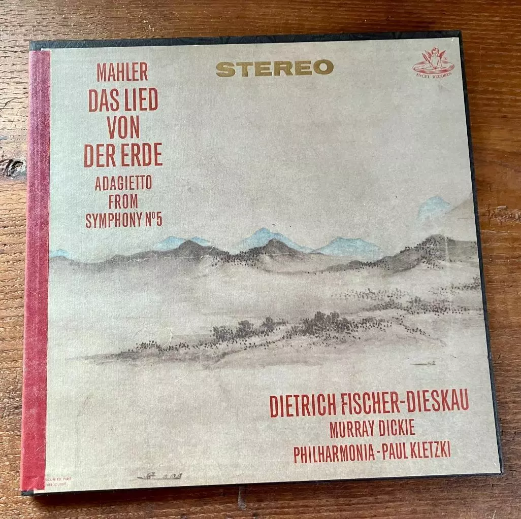 Mahler Das Lied Von Der Erde Fischer-Dieskau Angel 3607B Stereo 2 LP Box Set EX