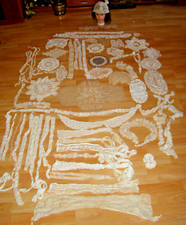 Konvolut Spitzen 19 und frühen 20 Jh. Spitzenkragen, Borte, Kragen, Mütze…