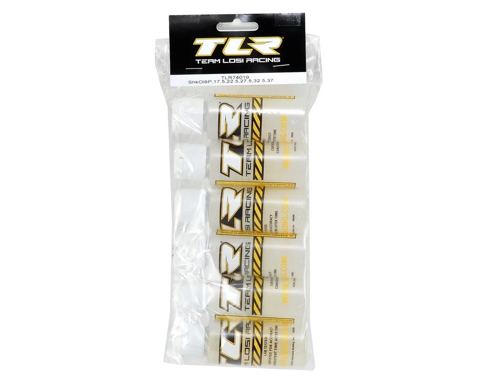 Team Losi Shock Oil Six Pack (2oz) (17.5, 22.5, 27.5, 32.5, 37.5, 42.5wt - Image 2 of 4