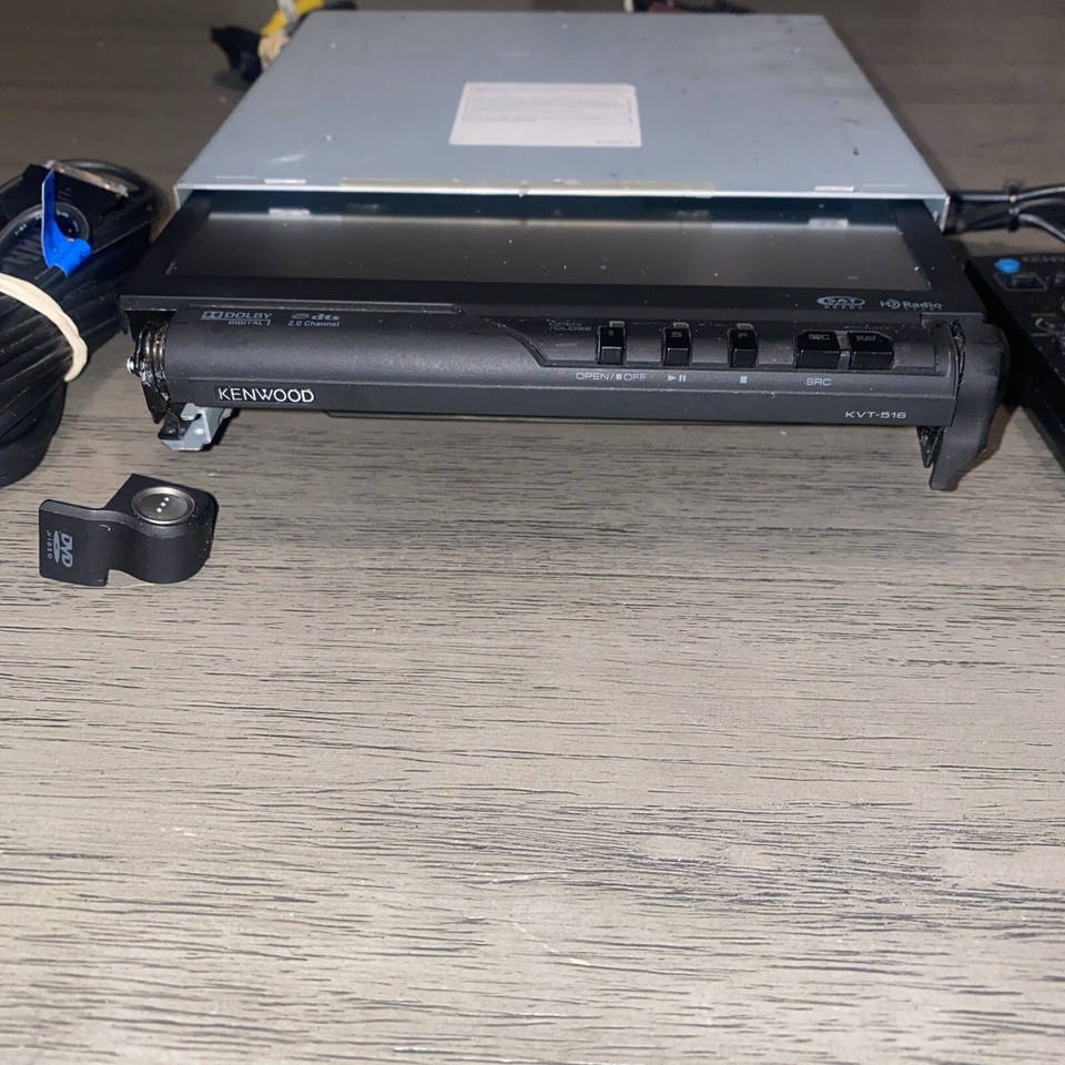 Kenwood KVT516 Car Stereo Flip Out Screen DVD Player For Parts Or Repair As Is eBay