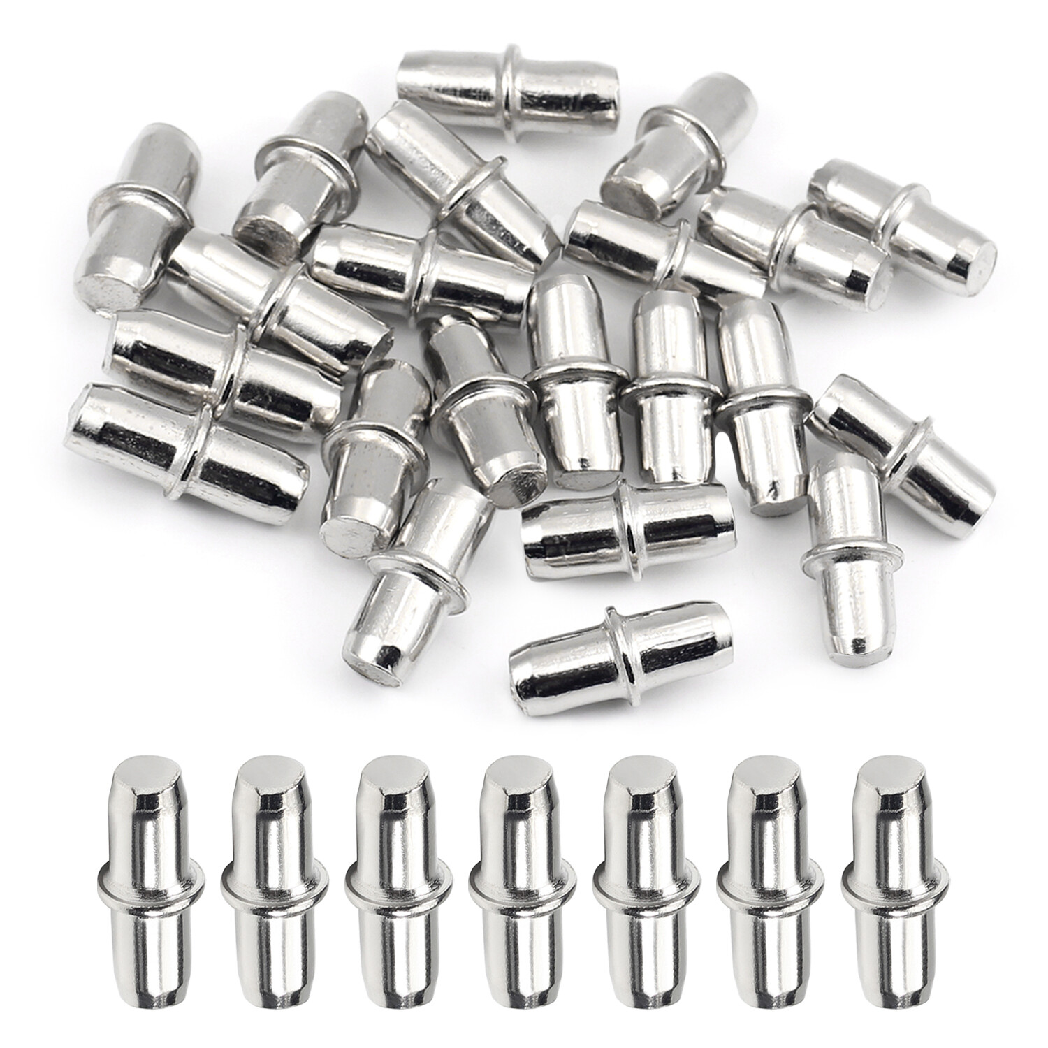 50PCS Heavy Duty Cabinet Shelf Support Pins for Wardrobe Closet Bracket Mounting-image