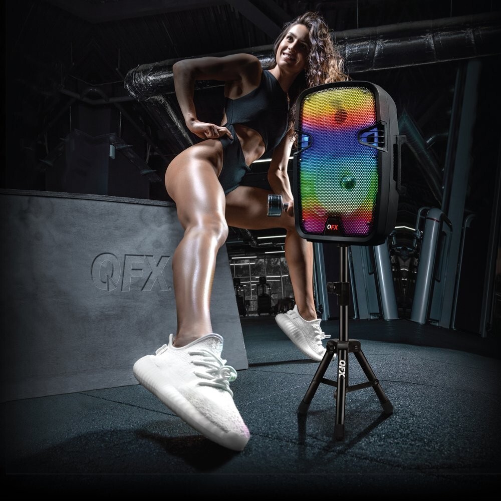 QFX LMS-8SM Rechargeable Party Bluetooth Speaker +USB/SD/FM/AUX +