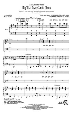 Dig That Crazy Santa Claus SATB Brian Setzer Orchestra