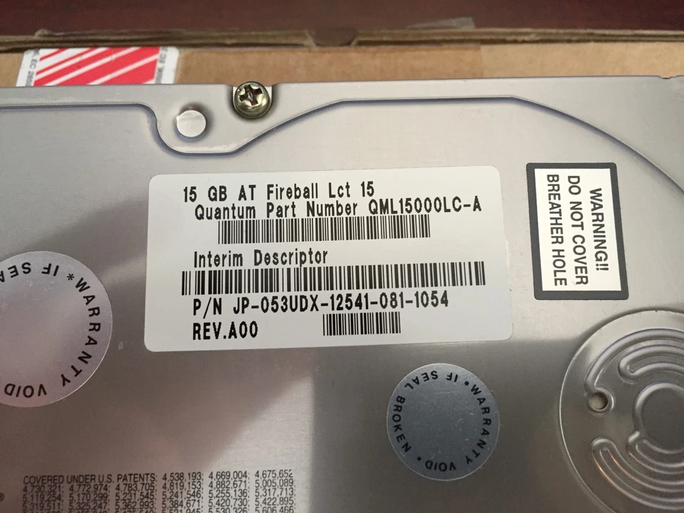 Quantum Fireball QML15000LC-A 15GB, 5400RPM, 3.5" IDE Internal Hard Drive 053UDX - Image 2 of 3