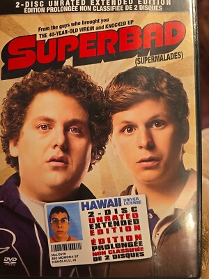 Superbad 2 Disk unrated Extended Edition (DVD, 2007, Bilingual)