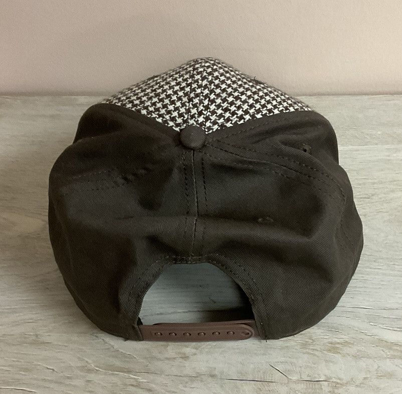 Baseballism Checkered Brown Hat/Cap Snapback With… - image 4