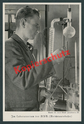 Dr. Paul Wolff Reichsautobahn RAB Laboratorium Chemiker Technik Frankfurt 1938