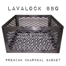 LavaLock® Old Country Pecos BBQ pit 15 15 8 Charcoal basket coal smoker LSR