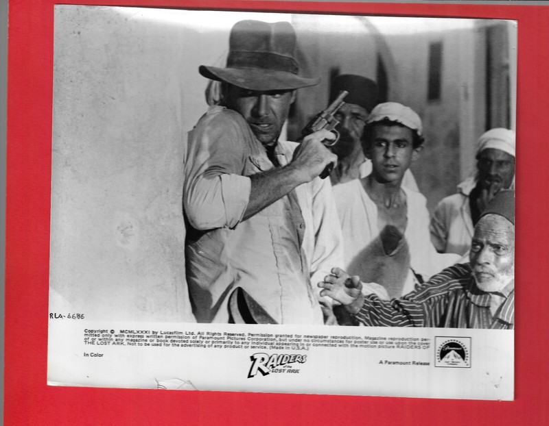 Original Photo HARRISON FORD Rugged Actor Classic RAIDERS OF THE LOST ARK GOOD