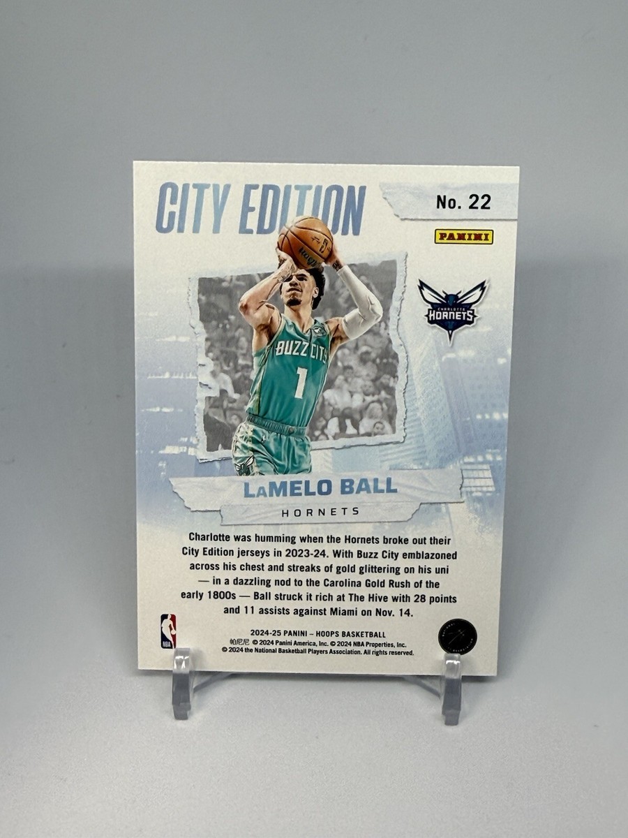 2024-25 Panini NBA Hoops City Edition #22 LaMelo Ball, Charlotte