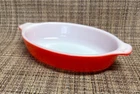 Pyrex 700 Red Pixie 10 oz. Au Gratin Dish