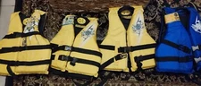 Lot of 4: Maui And Sons  US Coast Guard Approved Flotation Vest Children's sizes
