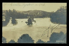 SWITZERLAND 397-NEUHAUSEN -Rheinfall (1907)(Real Photo (RPPC)
