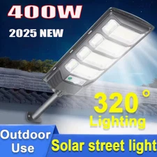 Commercial 1000000LM LED Outdoor Dusk to Dawn Solar Street Light Road Area Lamp