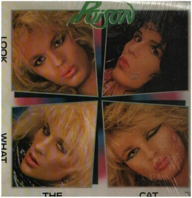 LP Poison Look What The Cat Dragged In PHILIPPINES PRESSING NEAR MINT Enigma