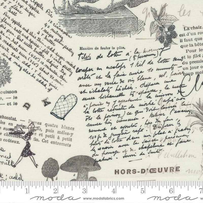 JULIA 27 Fat Quarters Moda Quilt Fabric Sew retro kitchen teacup Manning 11920AB - Image 4 of 4